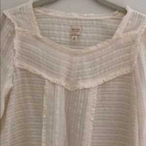 Rebecca Taylor La Vie Peasant Frilly Blouse!